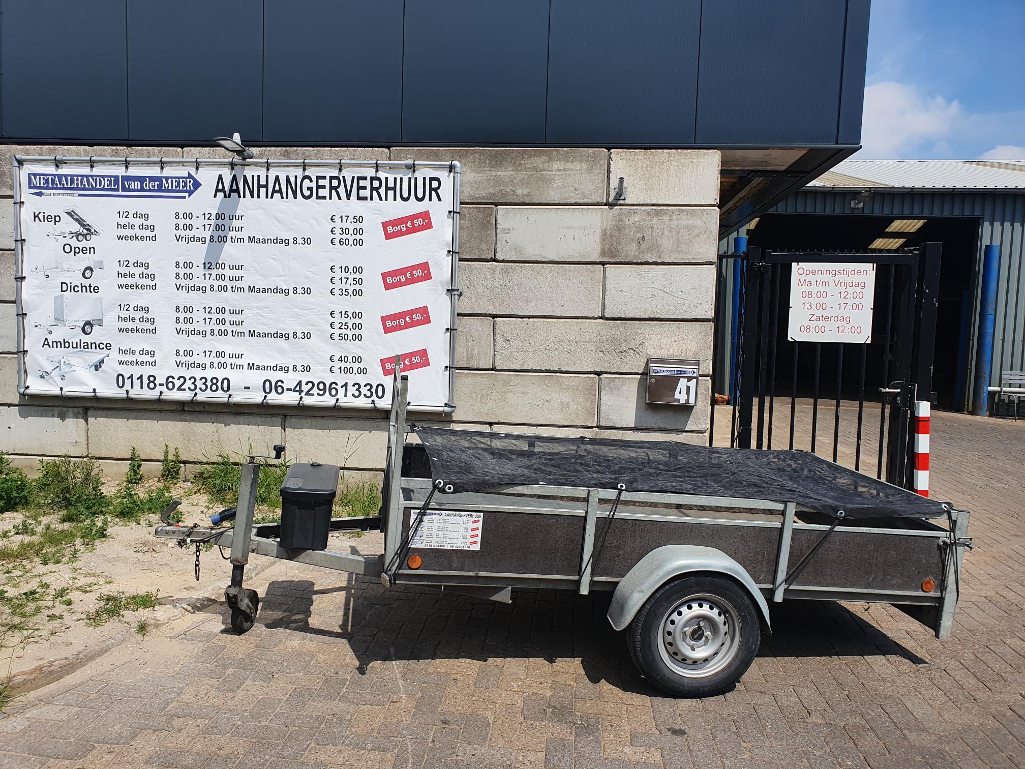 Metaalhandel van der Meer Aanhangerverhuur
